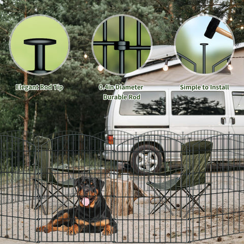 richmen valla conteniendo a perro pequeño con seguridad visible