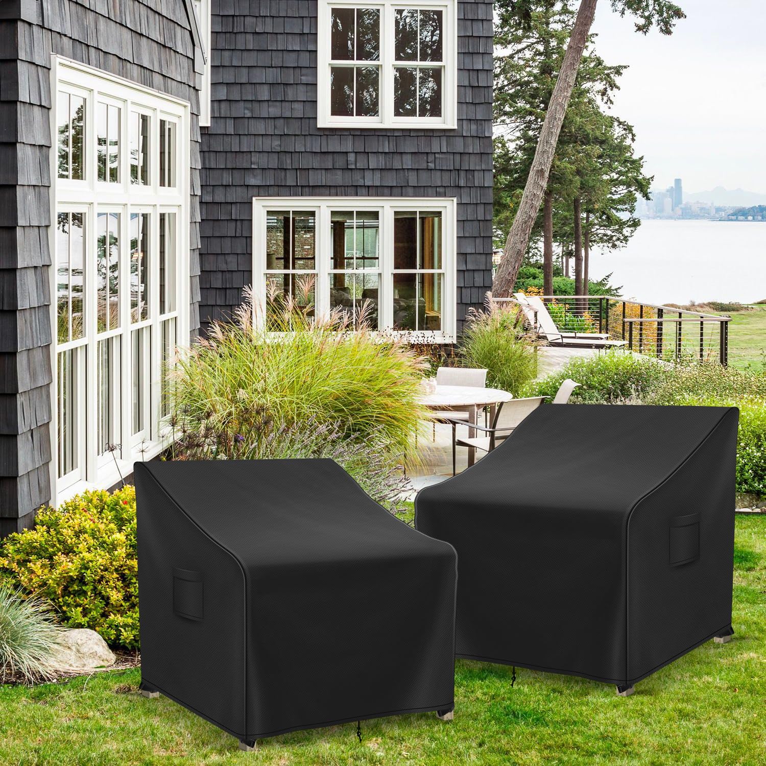 Richwon funda en patio mostrando estética y protección en ambiente