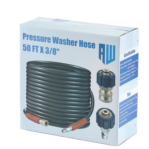 RIDGE WASHER manguera enrollada en carrete para almacenamiento eficiente