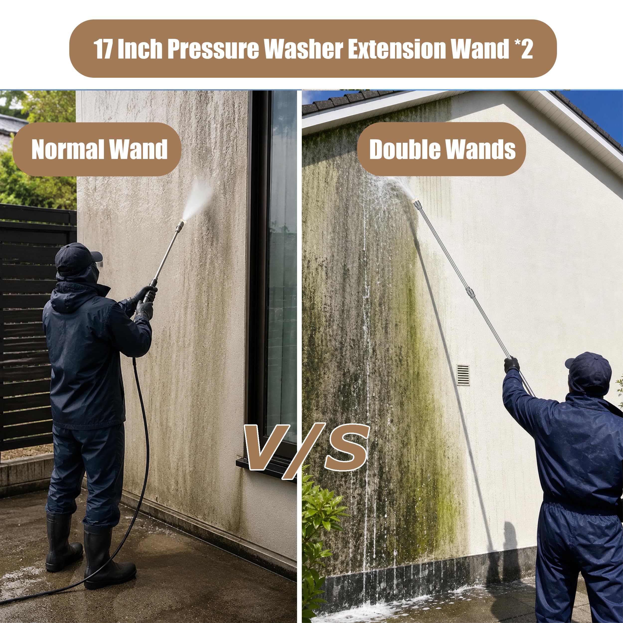 RIDGE WASHER pack de dos lanzas en empaque, listo para instalar