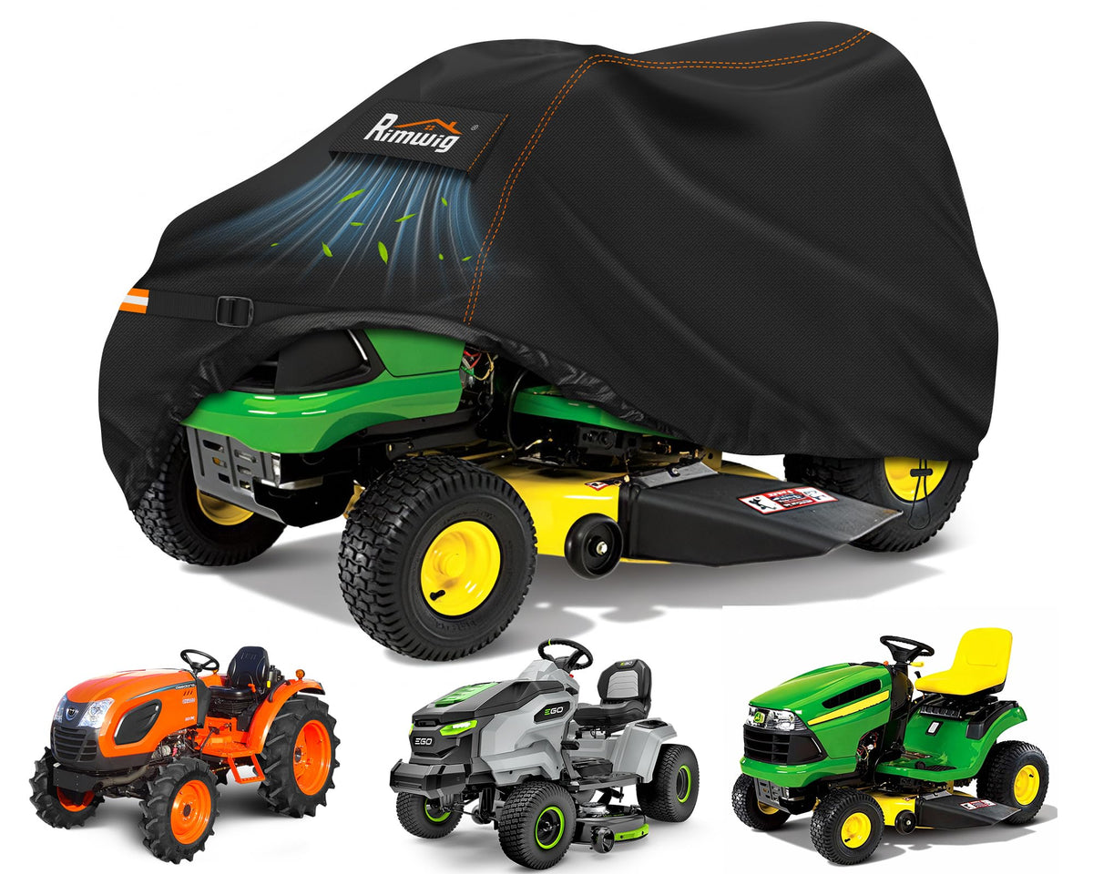 Rimwig funda frontal puesta sobre tractor protegiendo de lluvia
