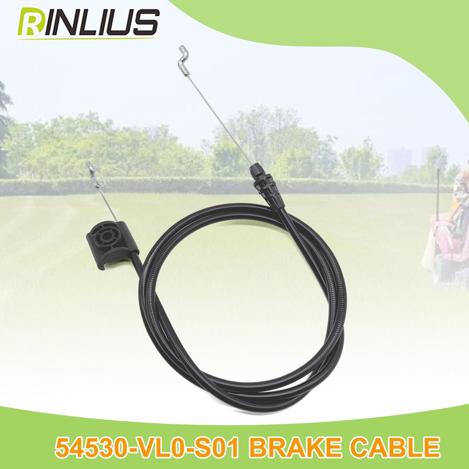 Etiqueta del cable Rinlius 54530-VL0-S01 mostrando número de pieza y compatibilidad