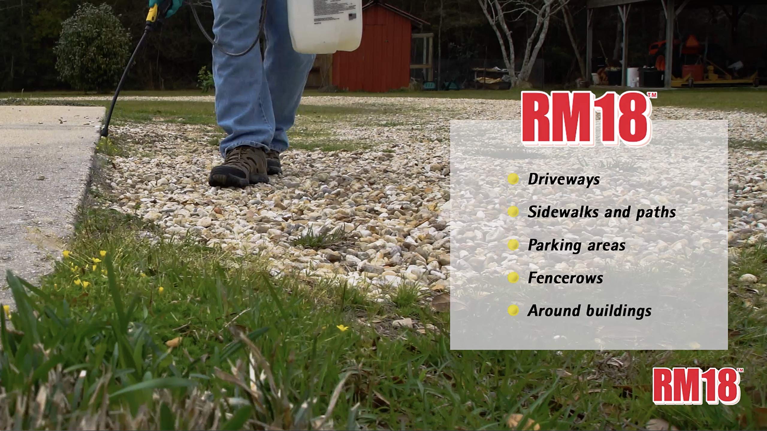 RM18 etiqueta con instrucciones y advertencias para uso seguro