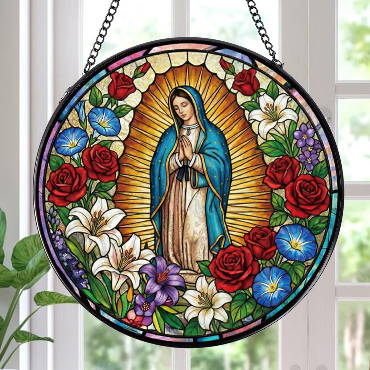 Rngmsi Guadalupe vista frontal mostrando colores vibrantes y devoción