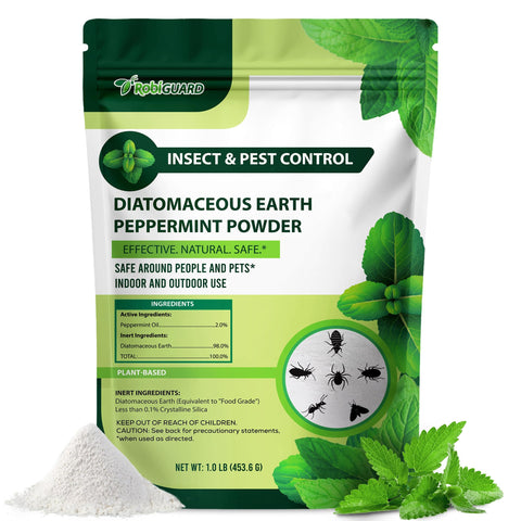 RobiGuard envase frontal mostrando presentación de 1 lb y beneficio de control natural