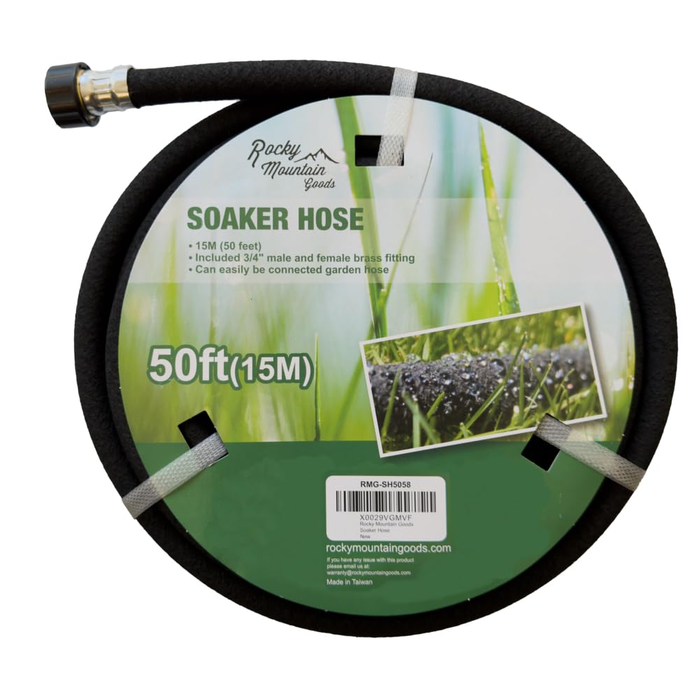 Rocky Mountain Goods manguera exudante frontal, ahorro agua eficaz