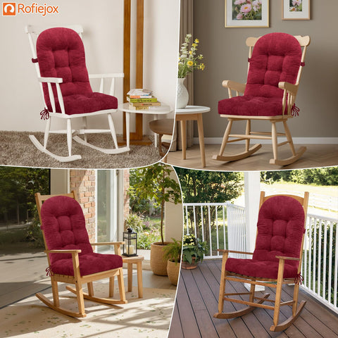 ROFIEJOX cojín junto a silla para comparar tamaño 44x19x4 y ajuste visual