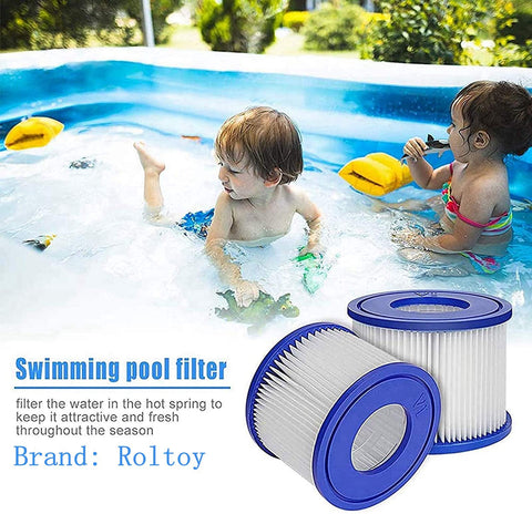 Roltoy filtro instalado en spa demostrando agua más limpia