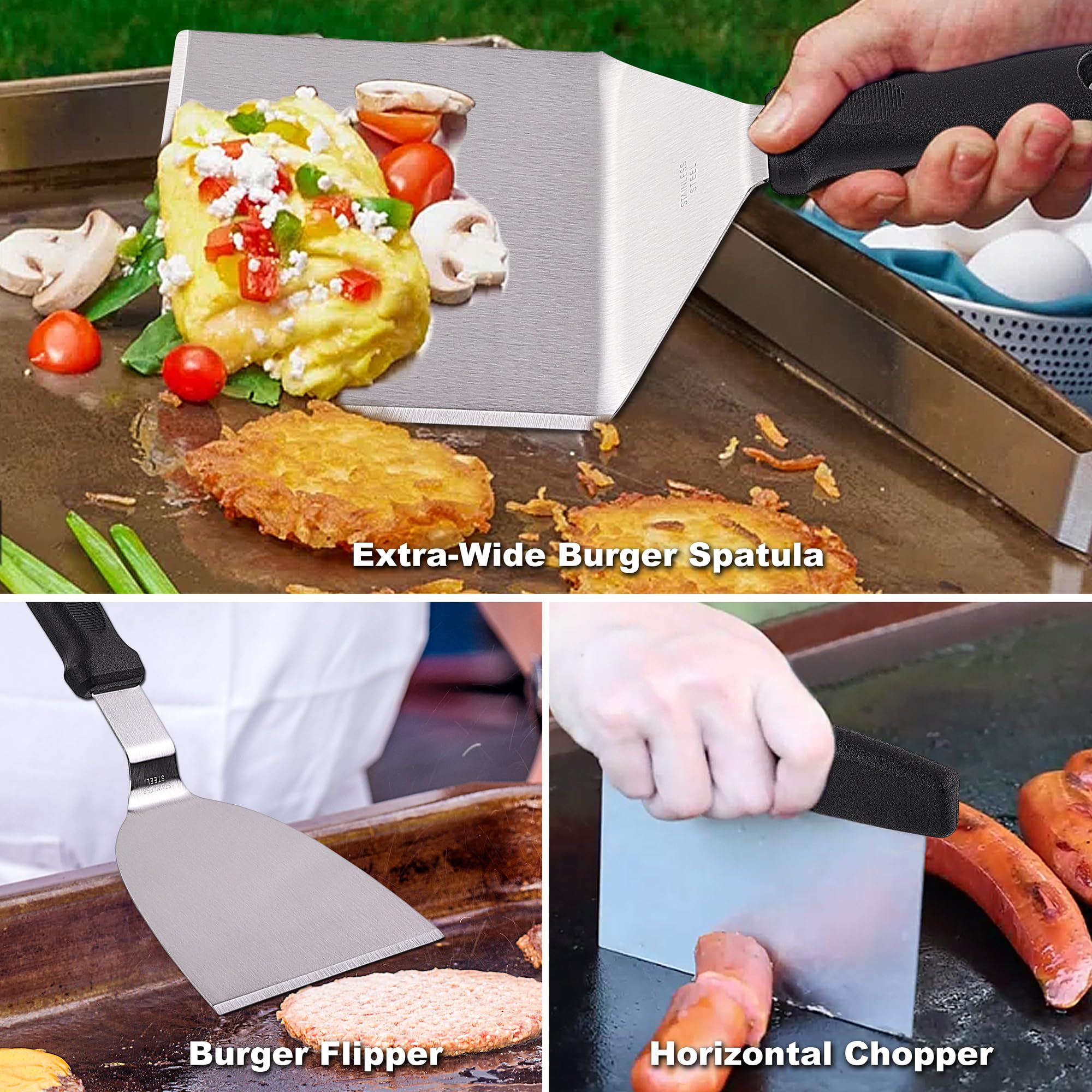 ROMANTICIST detalle de prensa y tapa de basting para cocinar uniforme y jugoso