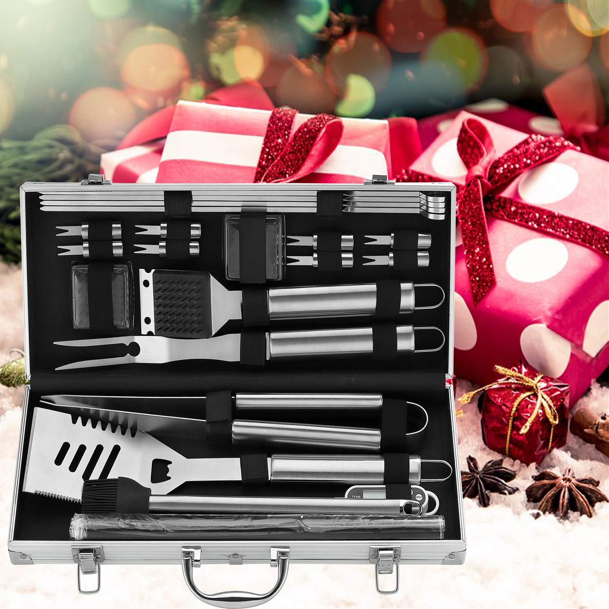 ROMANTICIST set en uso en picnic al aire libre, ideal para camping y reuniones