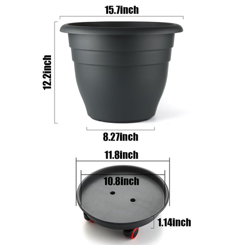 RooTrimmer bandeja extraíble recogiendo agua, facilita drenaje
