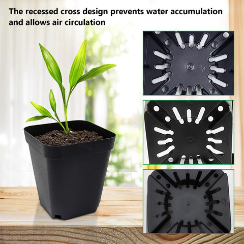 RooTrimmer macetas en uso con germinación rápida y control