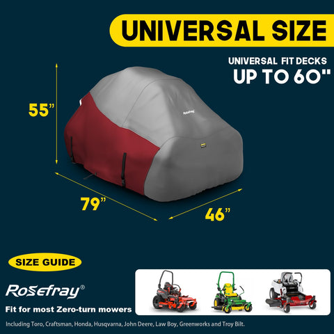 Rosefray funda en exterior protegiendo cortacésped de lluvia