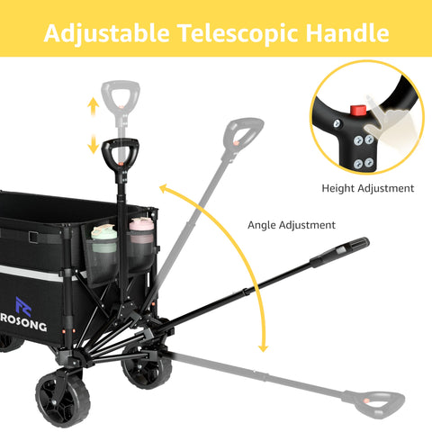 ROSONG wagon plegado en maletero optimiza espacio y almacenamiento