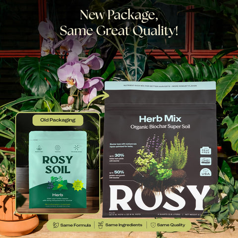 Rosy Soil textura cercana con gránulos, mejora retención y aireación