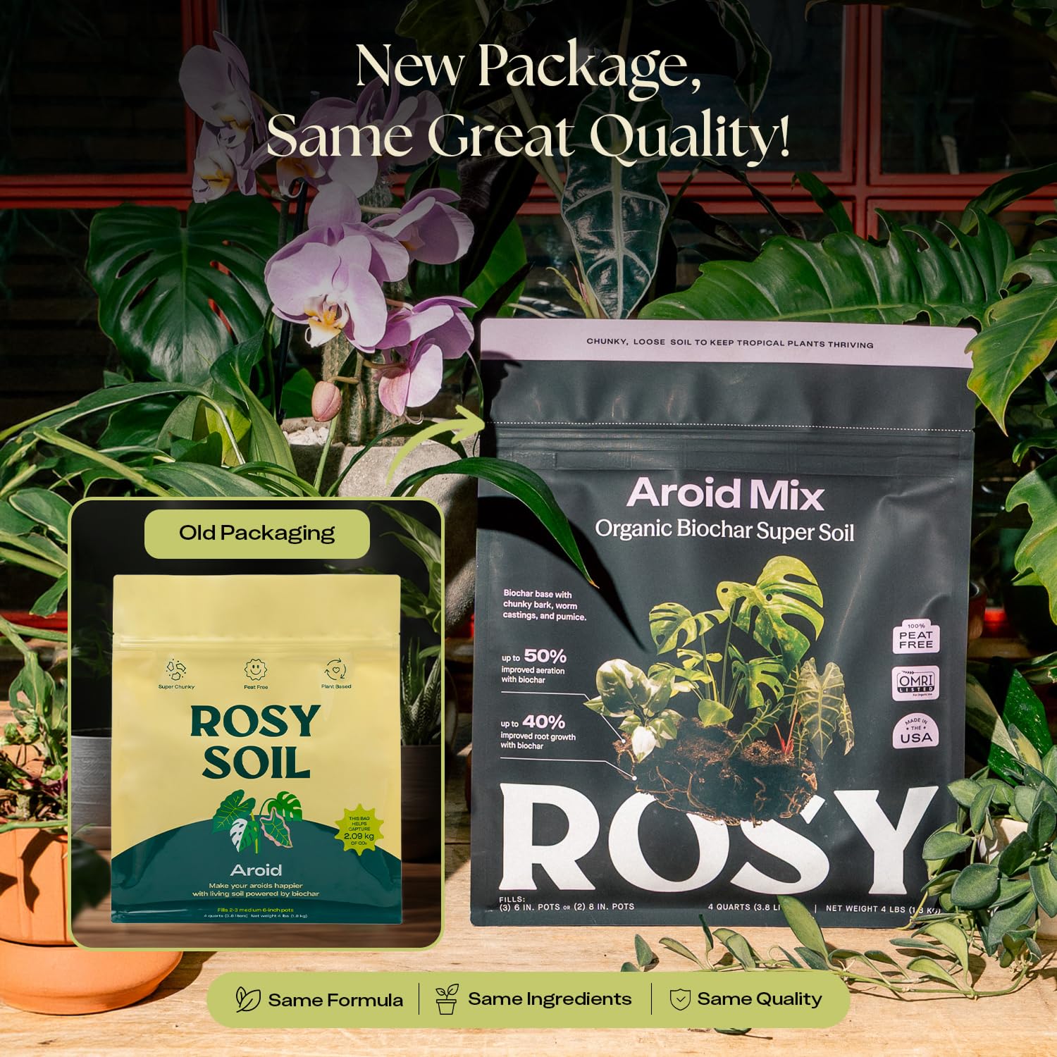 Rosy Soil textura gruesa con corteza y pómez que mejora aireación