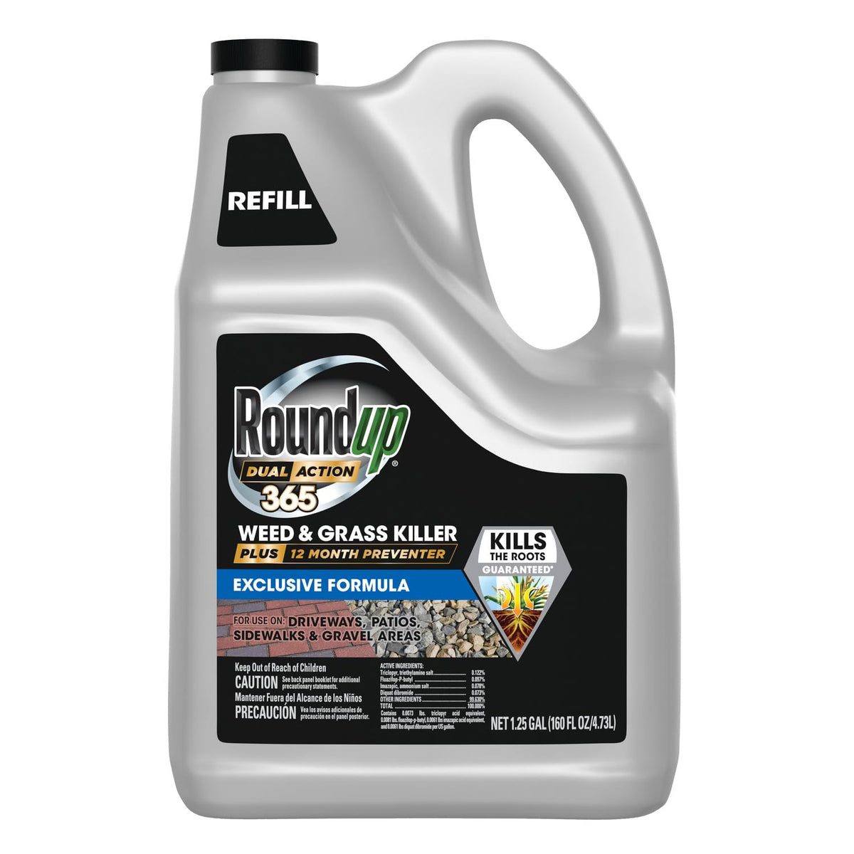 Roundup envase al frente mostrando presentación y facilidad de uso