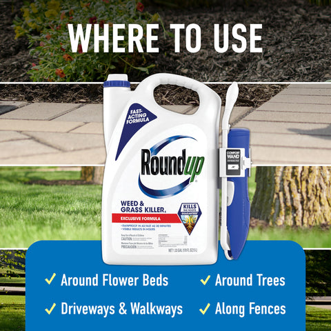 Roundup varilla Comfort Wand en mano con boquilla para precisión