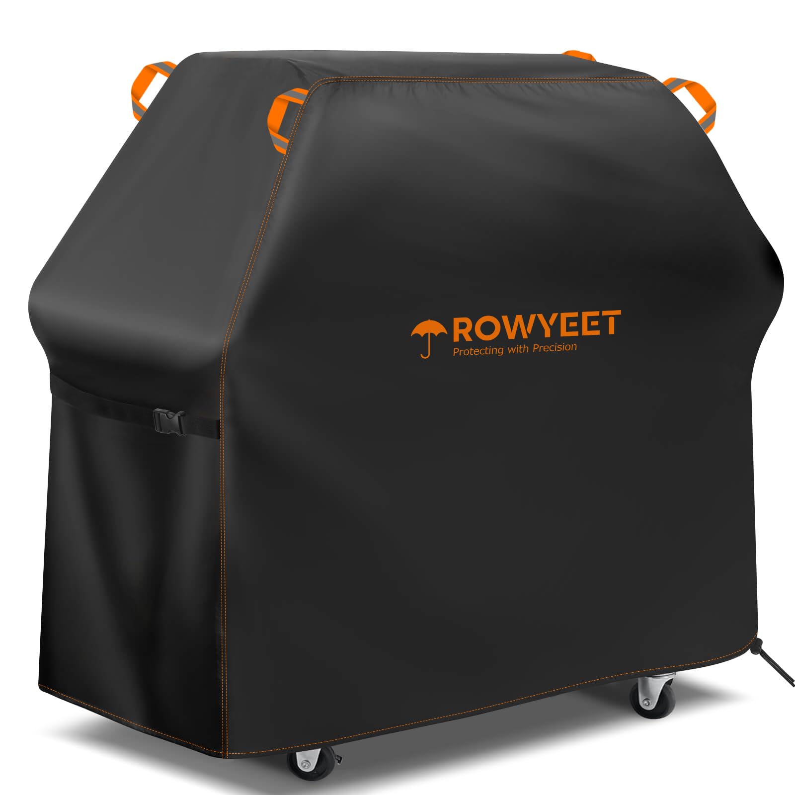 ROWYEET funda frontal mostrando ajuste y protección contra lluvia
