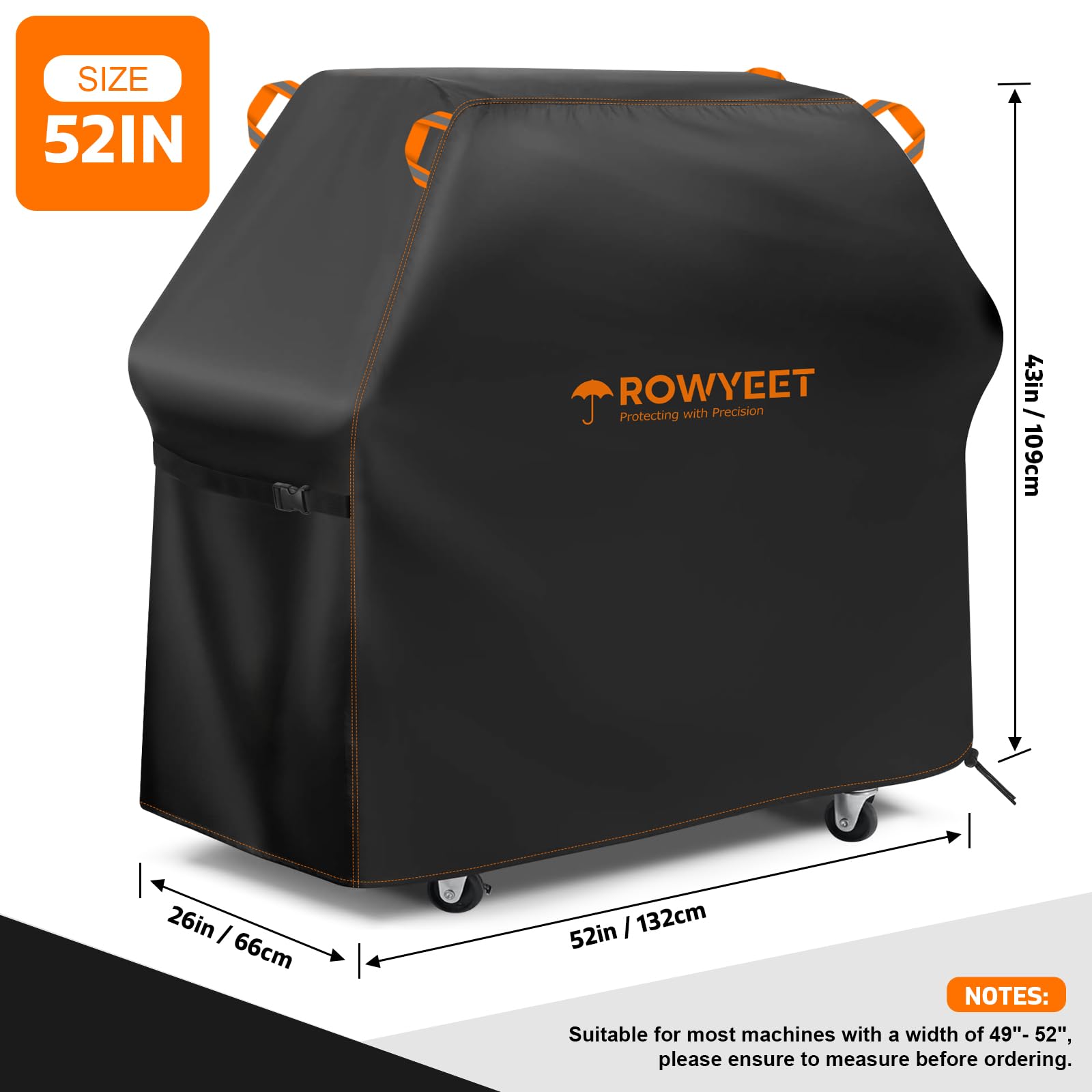 ROWYEET primer plano del tejido Oxford resistente y repelente agua