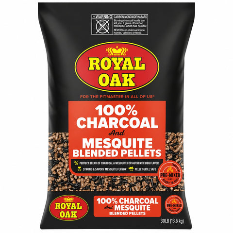 Royal Oak empaque frontal 30 lb mostrando marca y practicidad