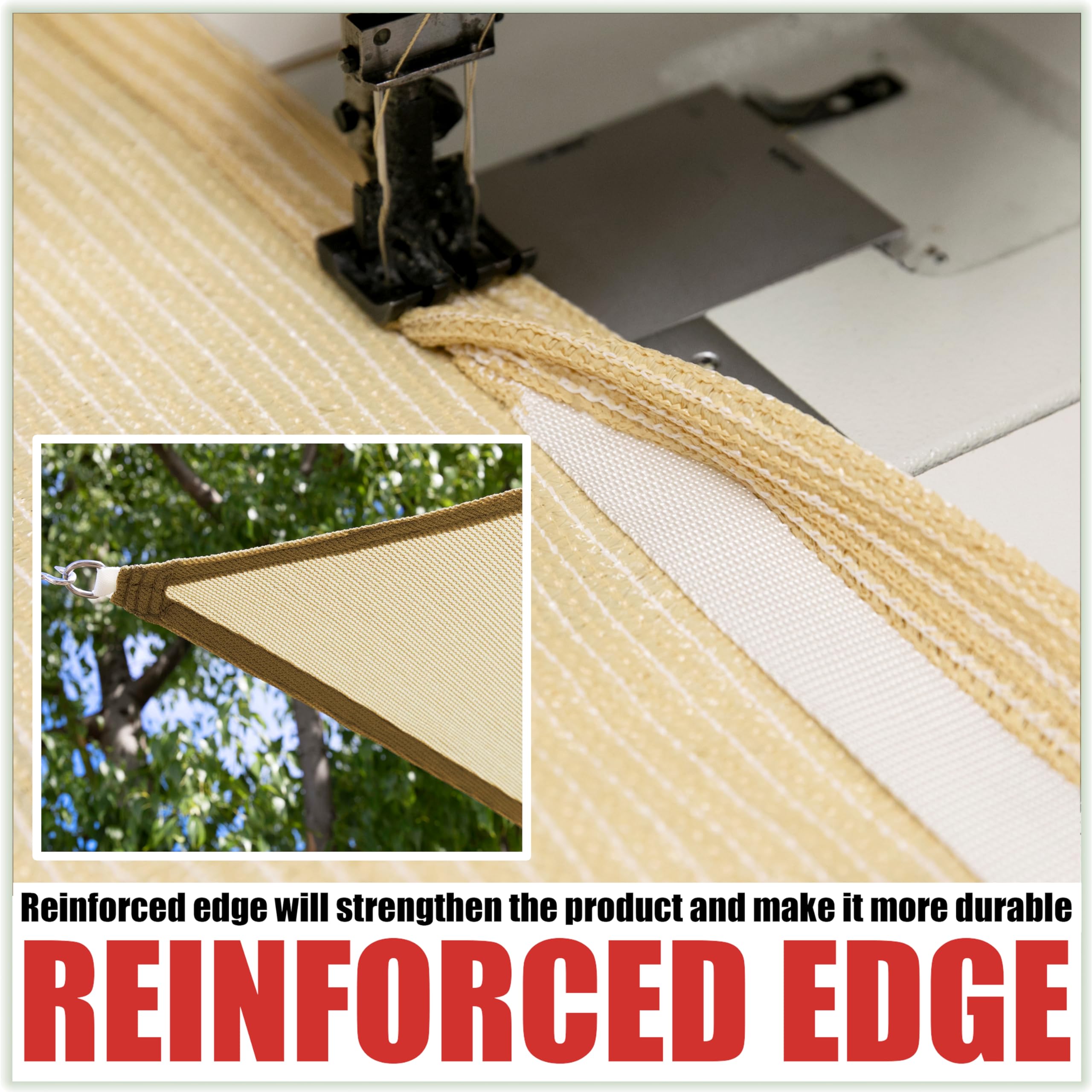 Royal Shade textura de malla 200GSM que ofrece sombra densa y aireación