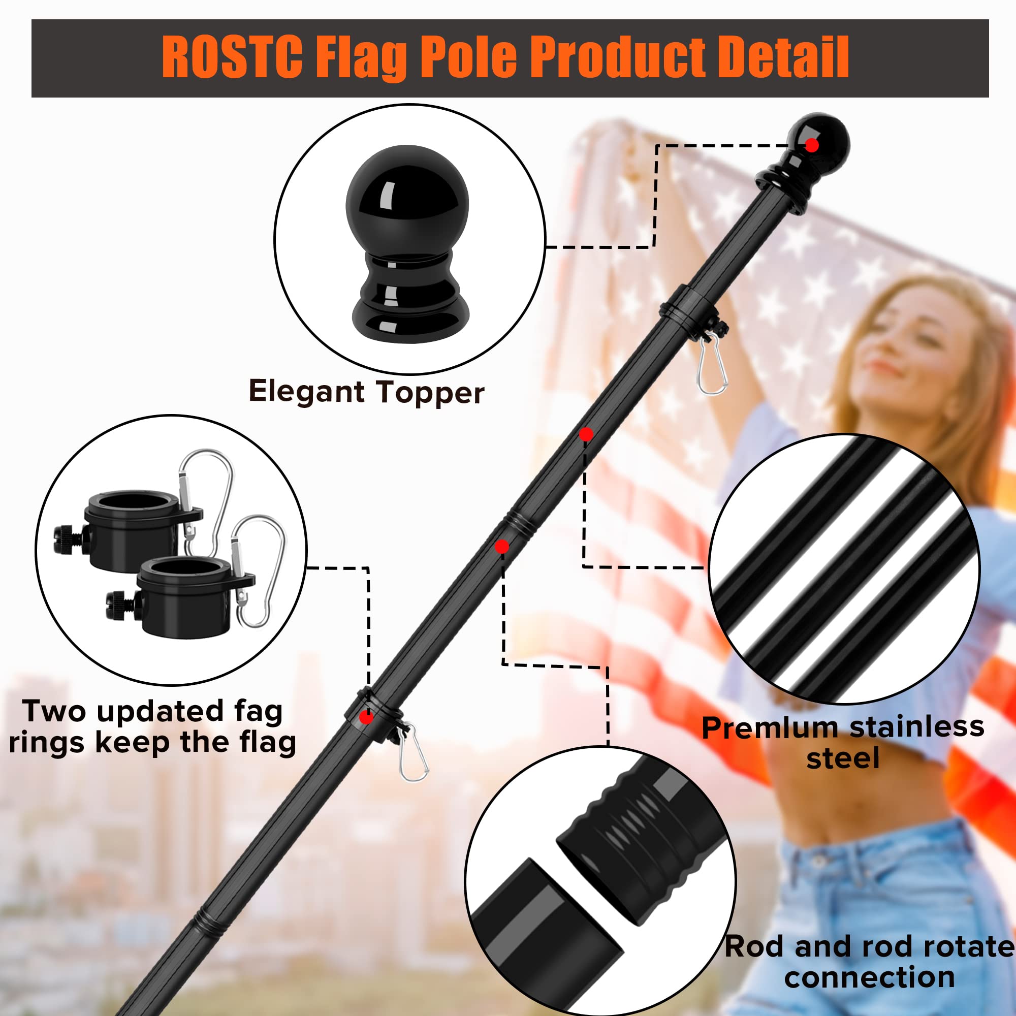 RSOTC acero inoxidable resistente detalle de textura duradera