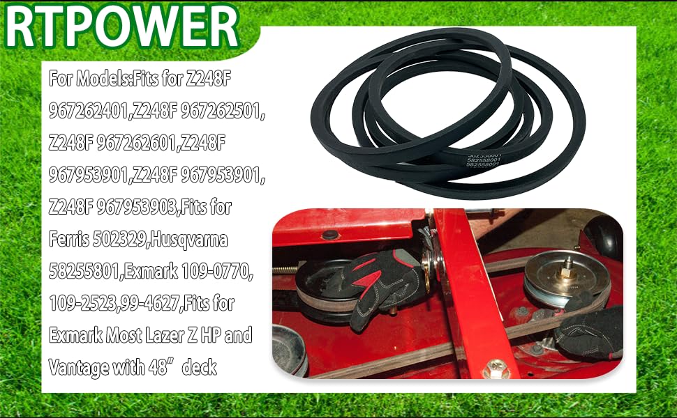 RTPOWER medición 147,5 in que garantiza ajuste correcto en deck 48"