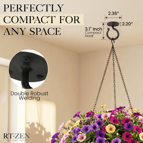 RTZEN gancho junto a regla para comparar tamaño y escala
