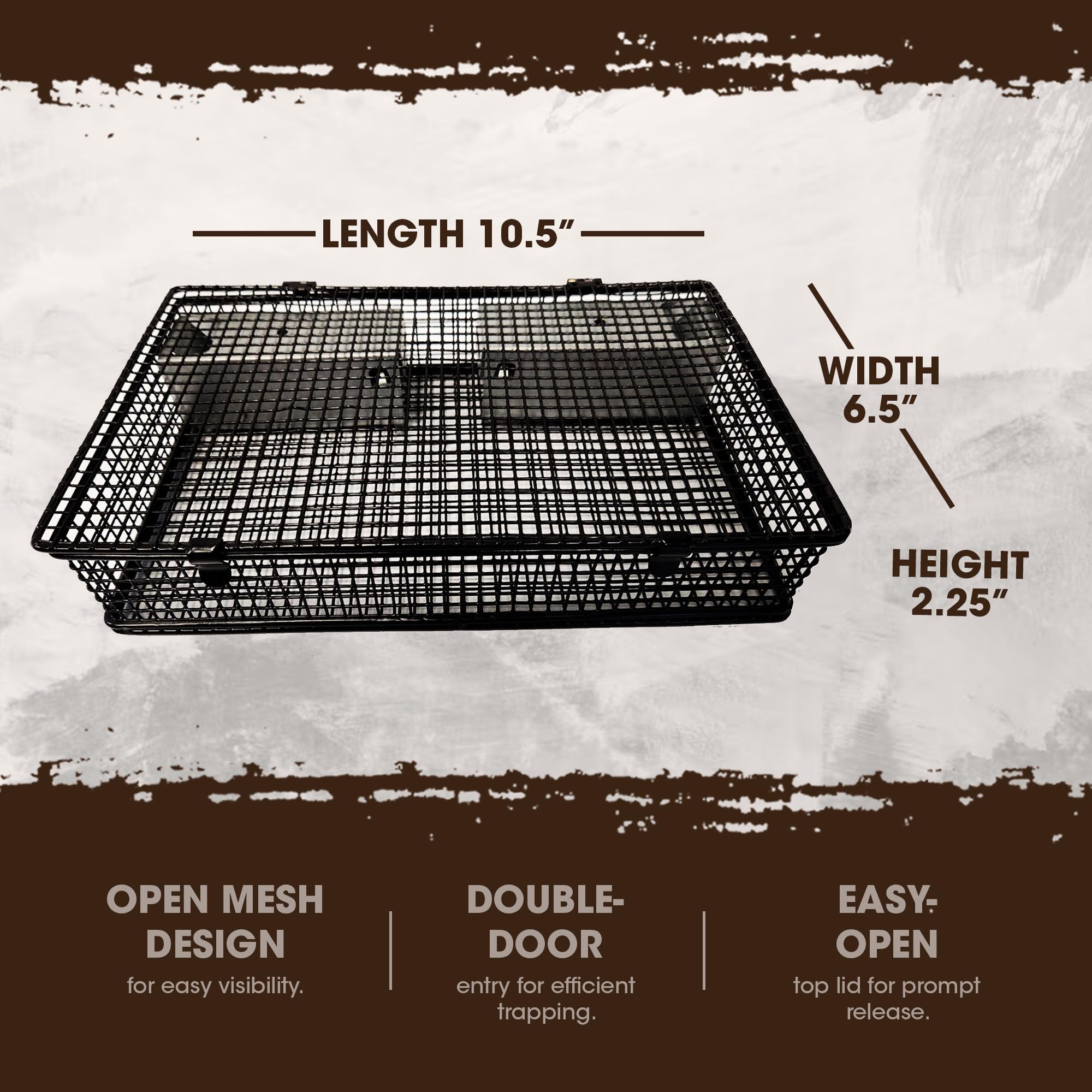 Rugged Ranch tapa superior abierta para liberación rápida y segura