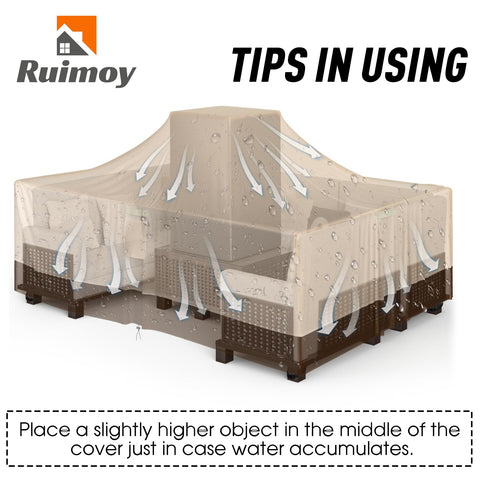 Ruimoy costuras selladas y cinta impermeable que evitan filtraciones de agua