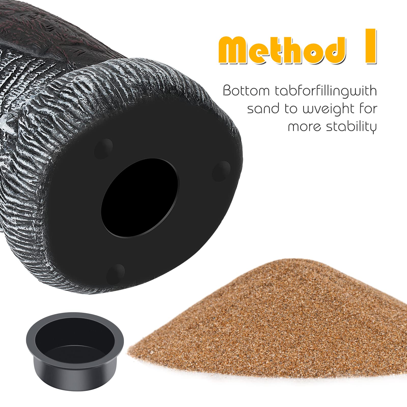 Ruolan búho detalle de pintura resistente al agua y aspecto realista