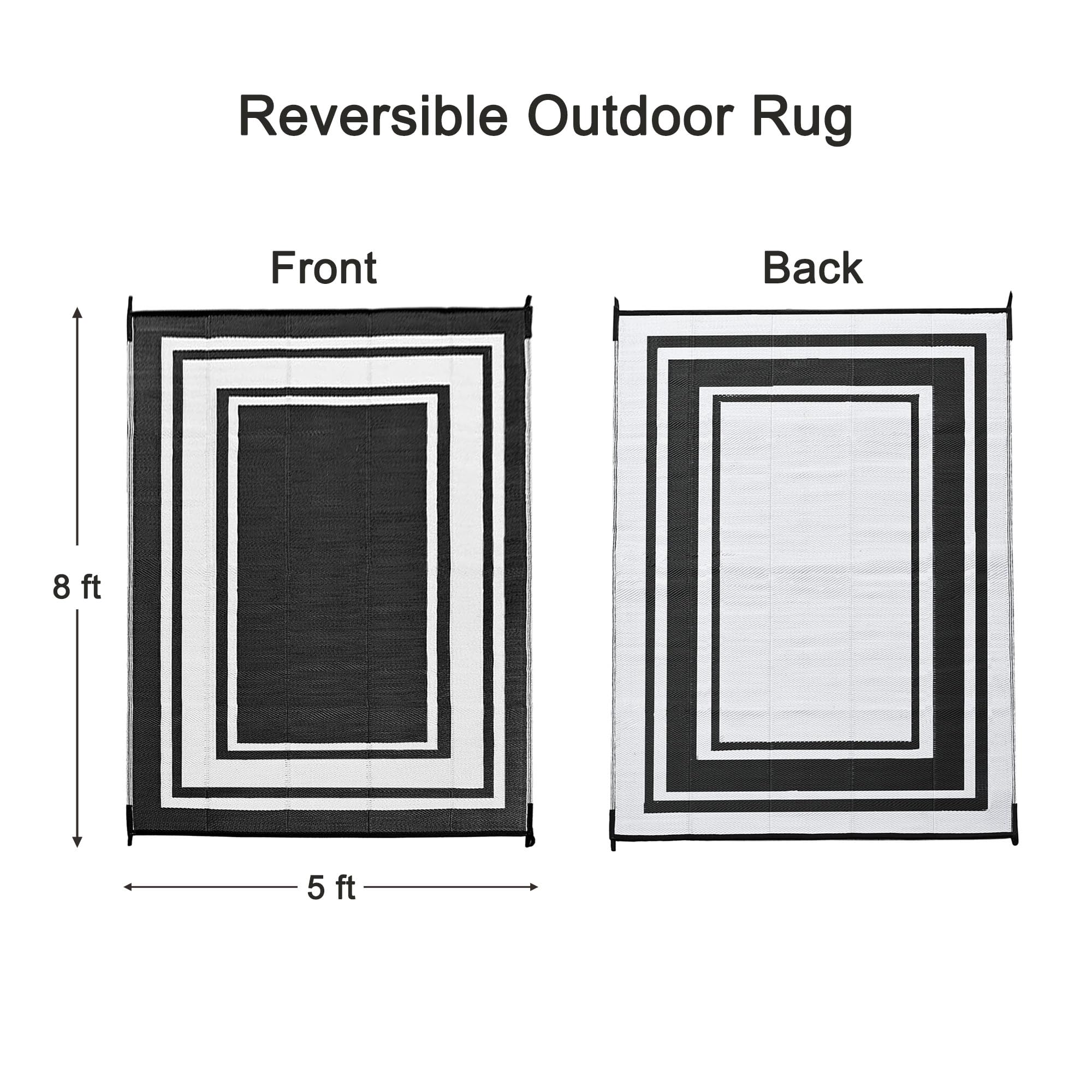 RURALITY alfombra desplegada en patio añadiendo protección y estilo