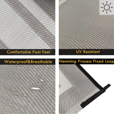 RURALITY alfombra colocada en patio, protege y decora superficies exteriores