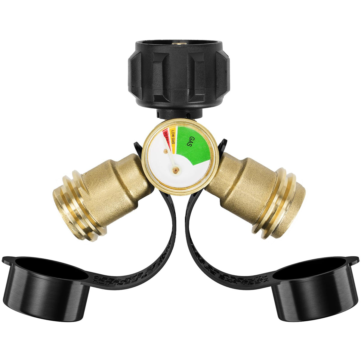 Rushare vista frontal del splitter mostrando conexiones y diseño duradero