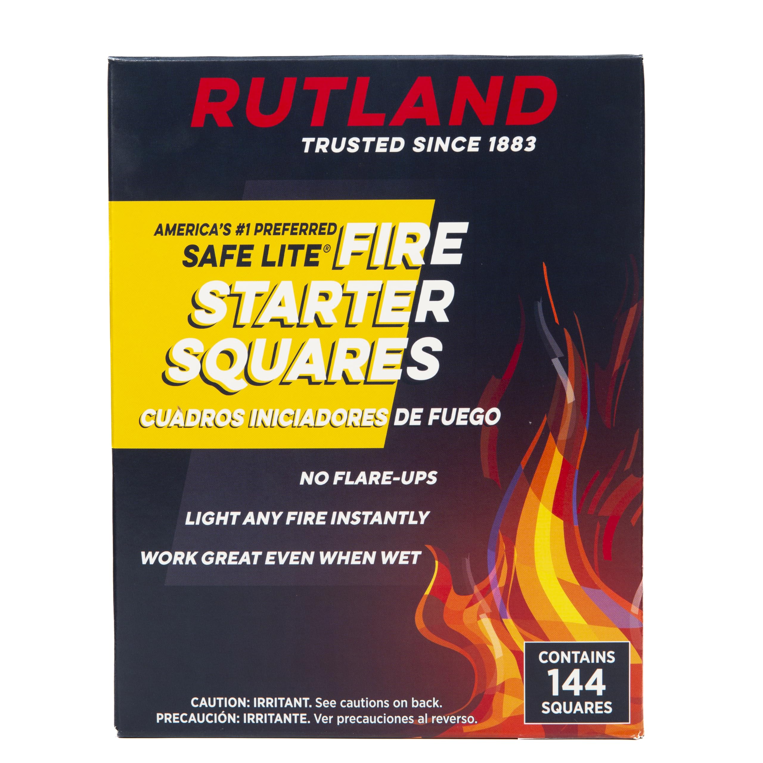 Rutland etiqueta del producto con certificaciones, cumplimiento de calidad del aire