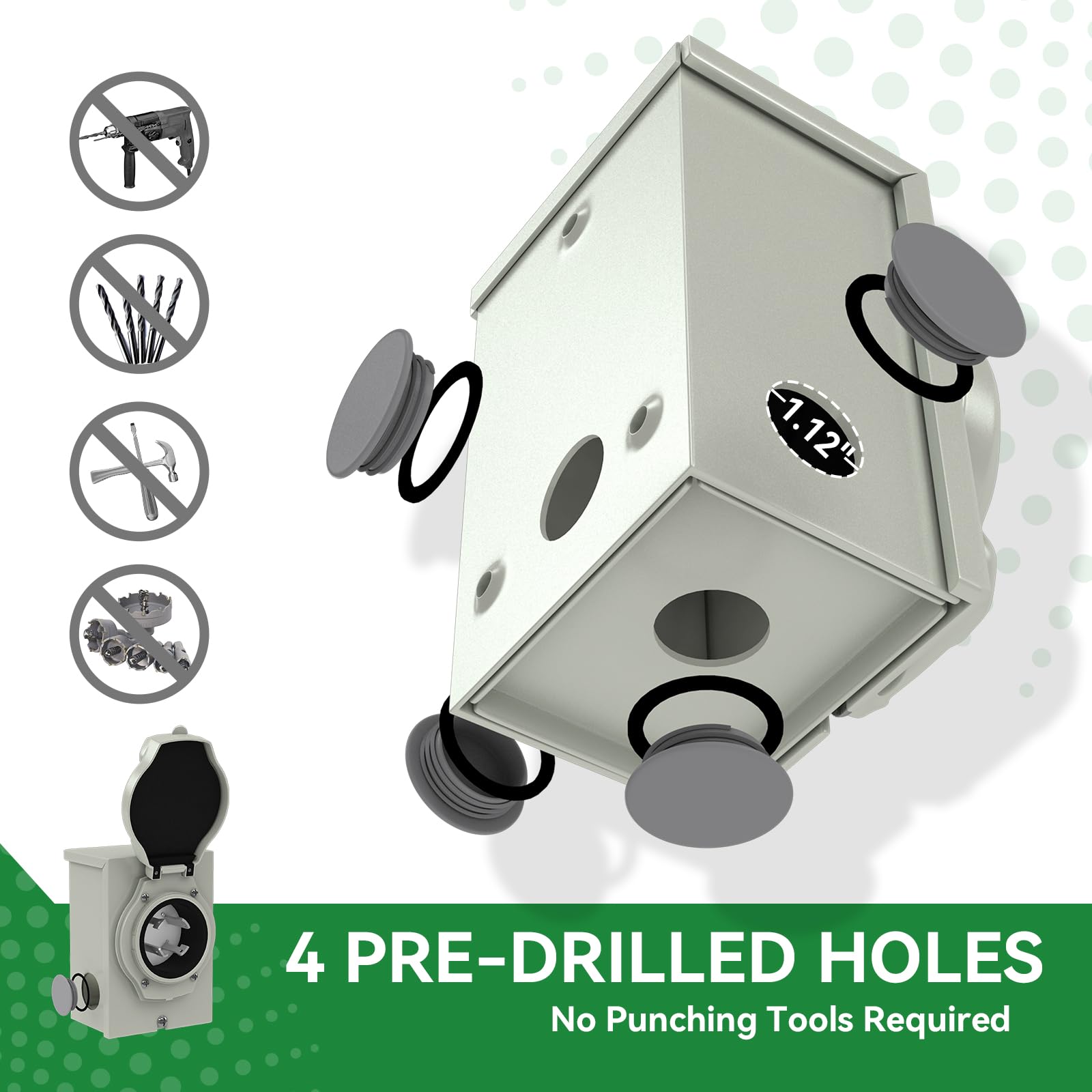 RVINGPRO conector NEMA L14-30R detalle para conexión segura