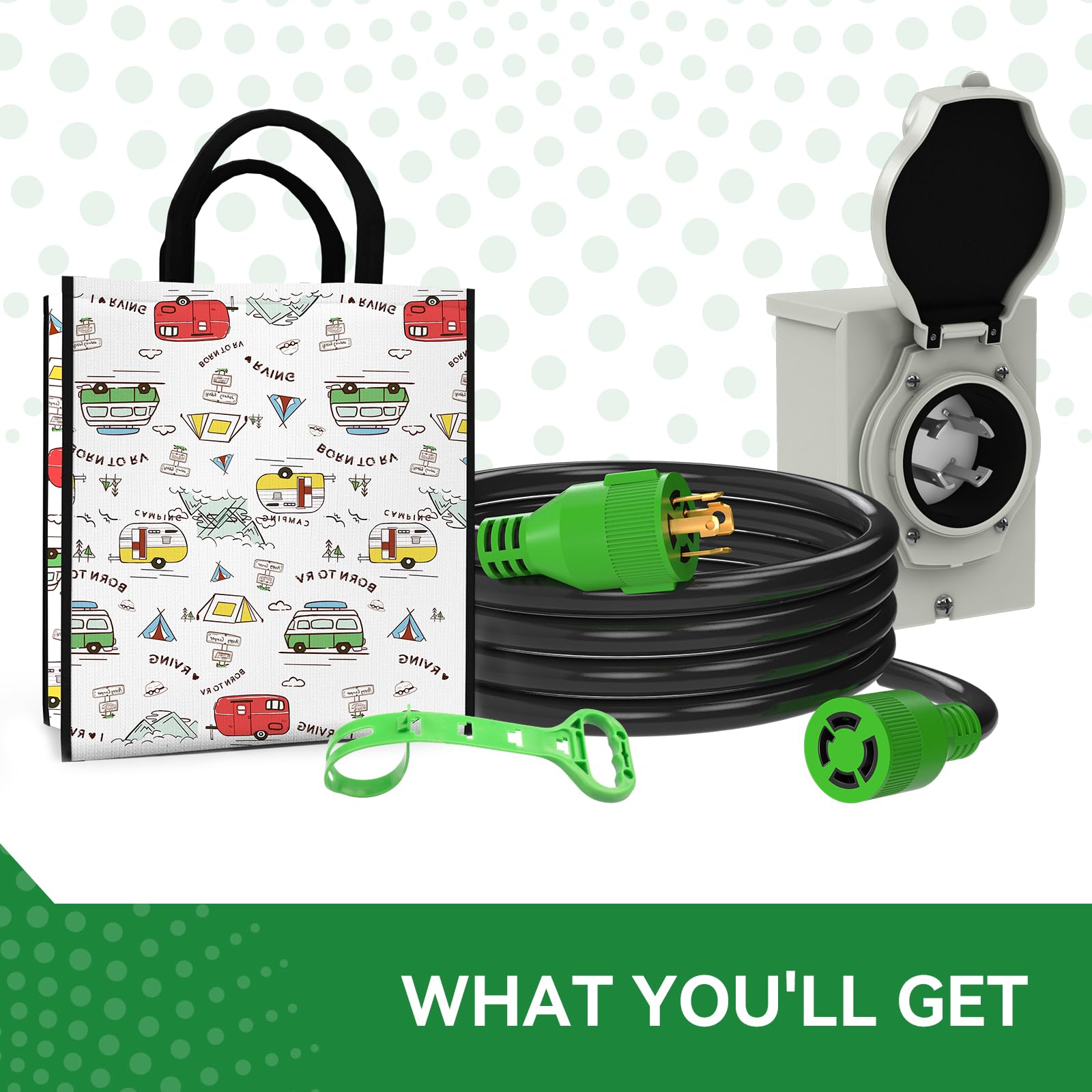 RVINGPRO detalle del cable cobre 100% para mejor conductividad