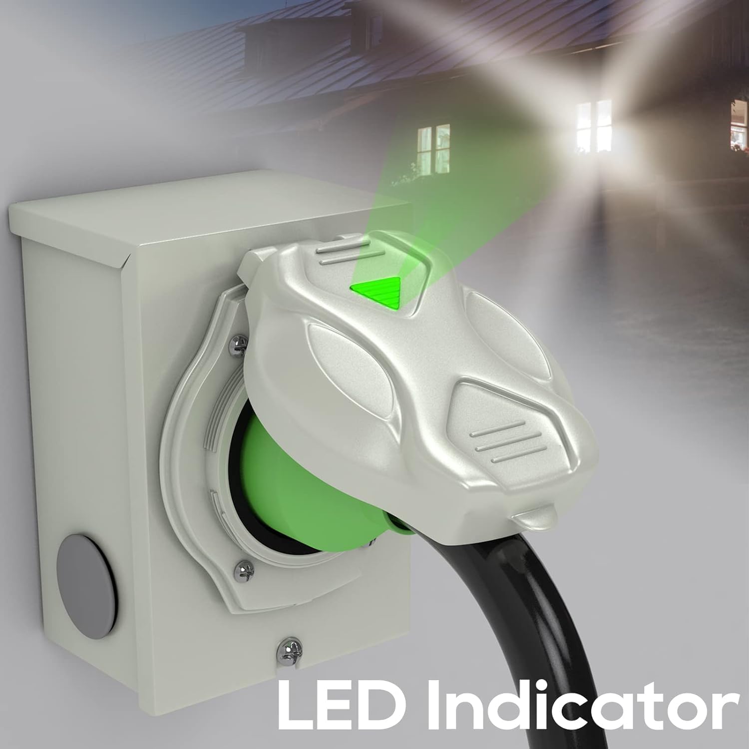 RVINGPRO luz indicadora verde muestra alimentación activa segura