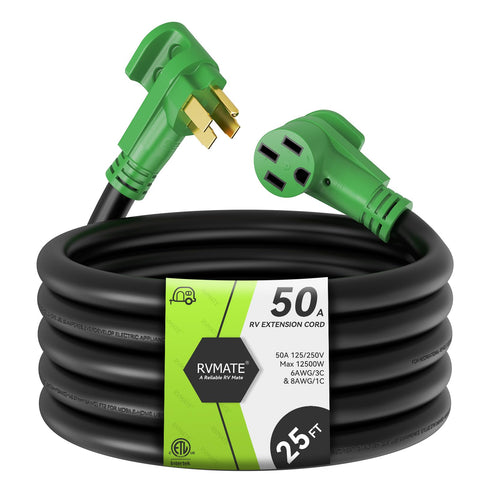 RVMATE enchufe 90 grados mostrando agarre cómodo y conexión segura