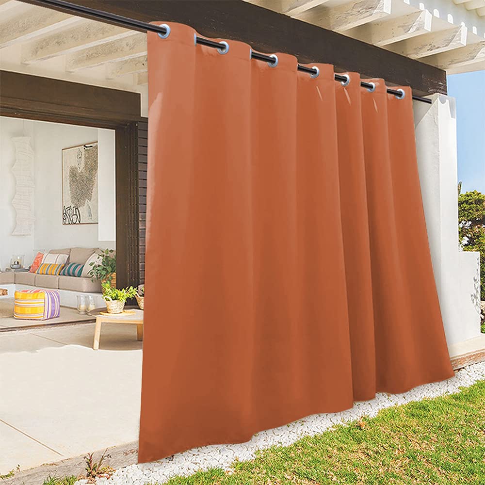 RYB HOME cortina exterior vista frontal con caída uniforme y privacidad