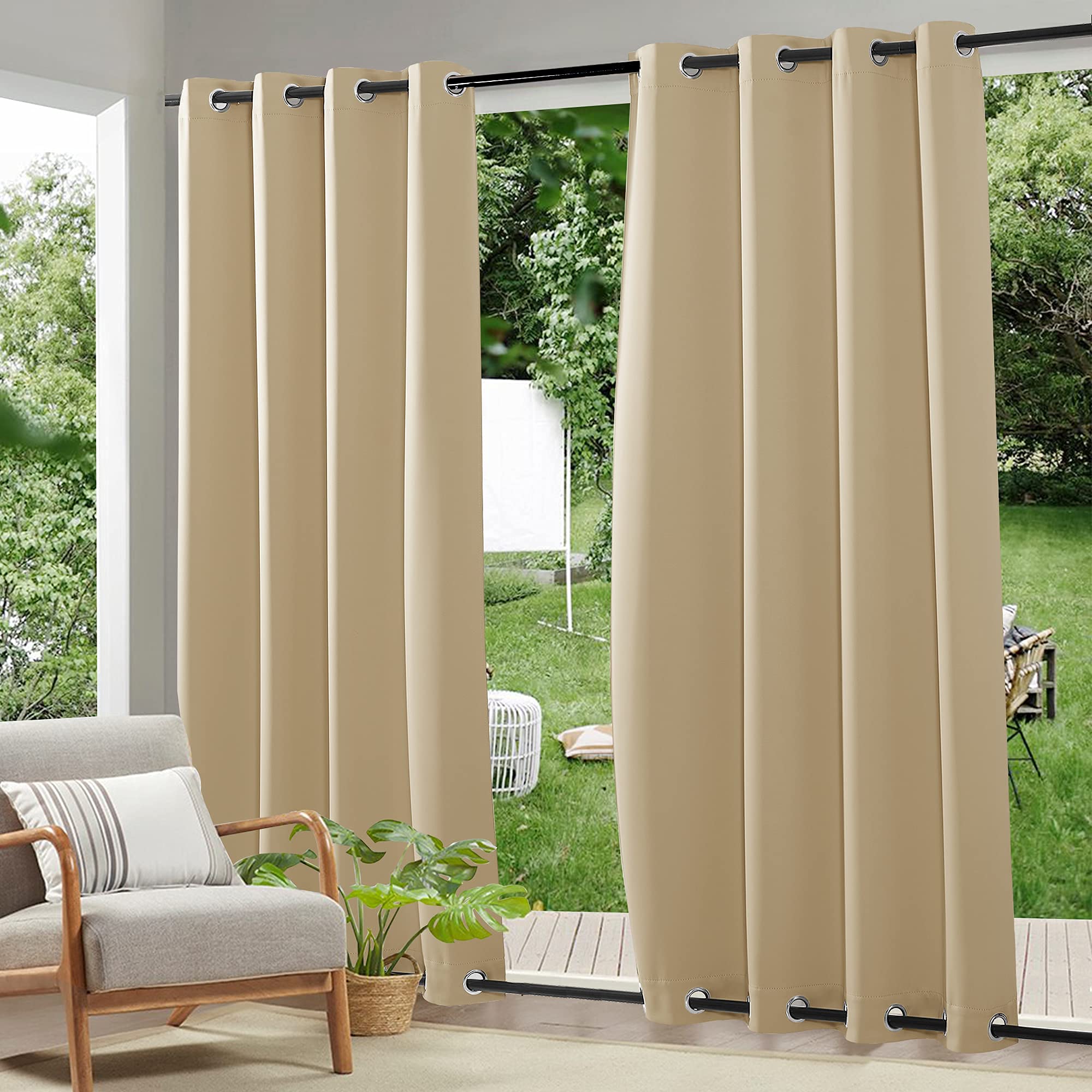 RYB HOME panel frontal en empaque mostrando diseño y ancho, protege del sol