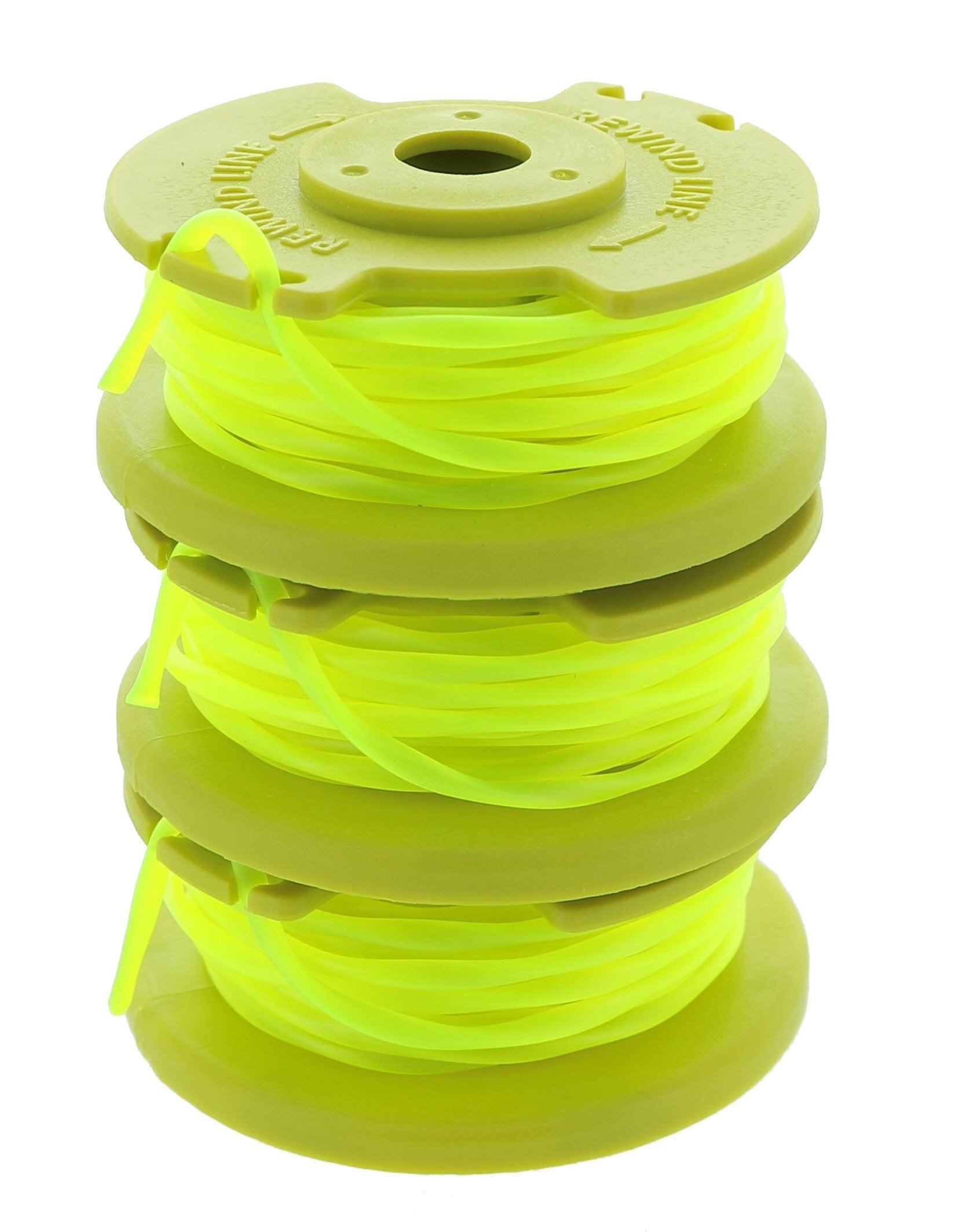 Ryobi bobina frontal mostrando ajuste perfecto y montaje fácil