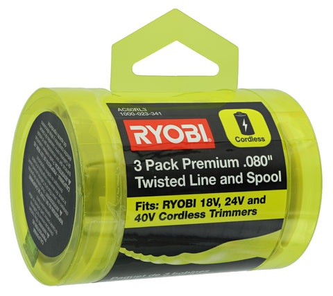 Ryobi comparación de tamaño de bobina para verificar compatibilidad