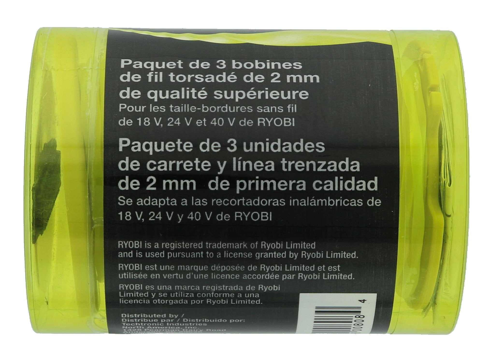 Ryobi textura del hilo trenzado para mayor eficiencia de corte