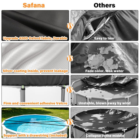 Safana accesorios de fijación velcro y elástico que evitan viento