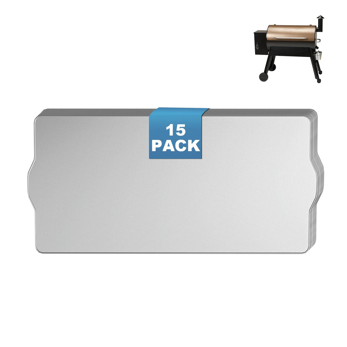 SafBbcue paquete frontal con 15 bandejas, almacenamiento práctico