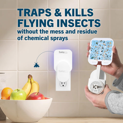 Safer tarjeta StickyTech detalle mostrando superficie adhesiva y captura eficaz