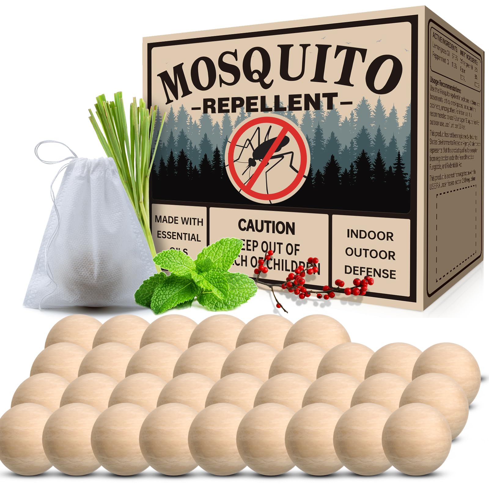 SAHETO empaque frontal con 33 bolsitas mostrando protección natural