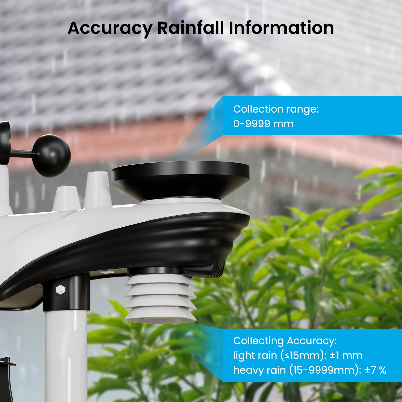 sainlogic sensor exterior montado en poste ideal para huertos y granjas
